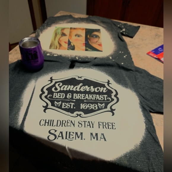 Disney Tops - Sanderson Sisters/Hocus Pocus shirt/cup lot